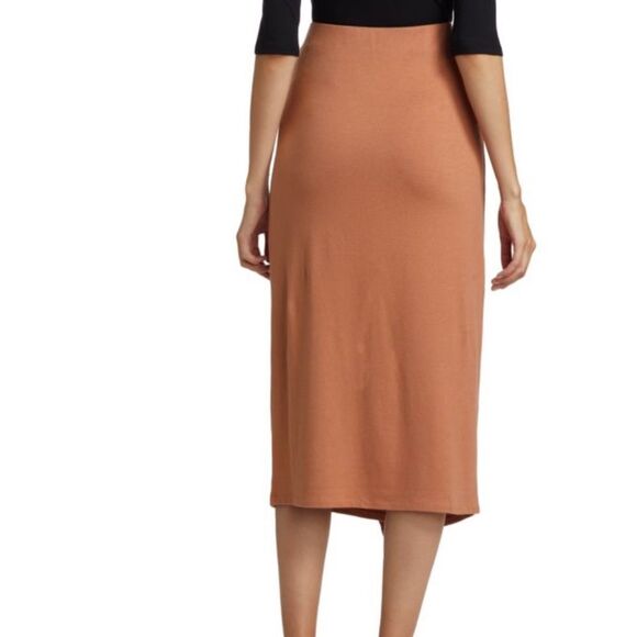 NWT VINCE Stretch Cotton Overlap Skirt Size Small - Picture 3 of 11